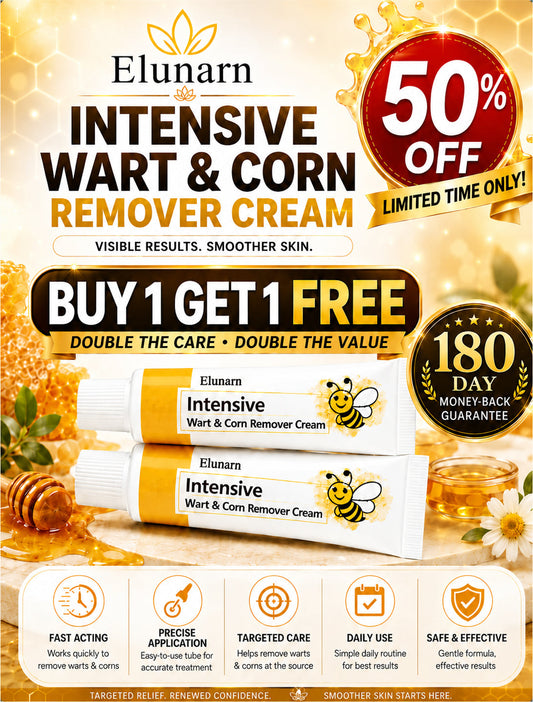 ELUNARN  Intensive Wart & Corn Remover Cream