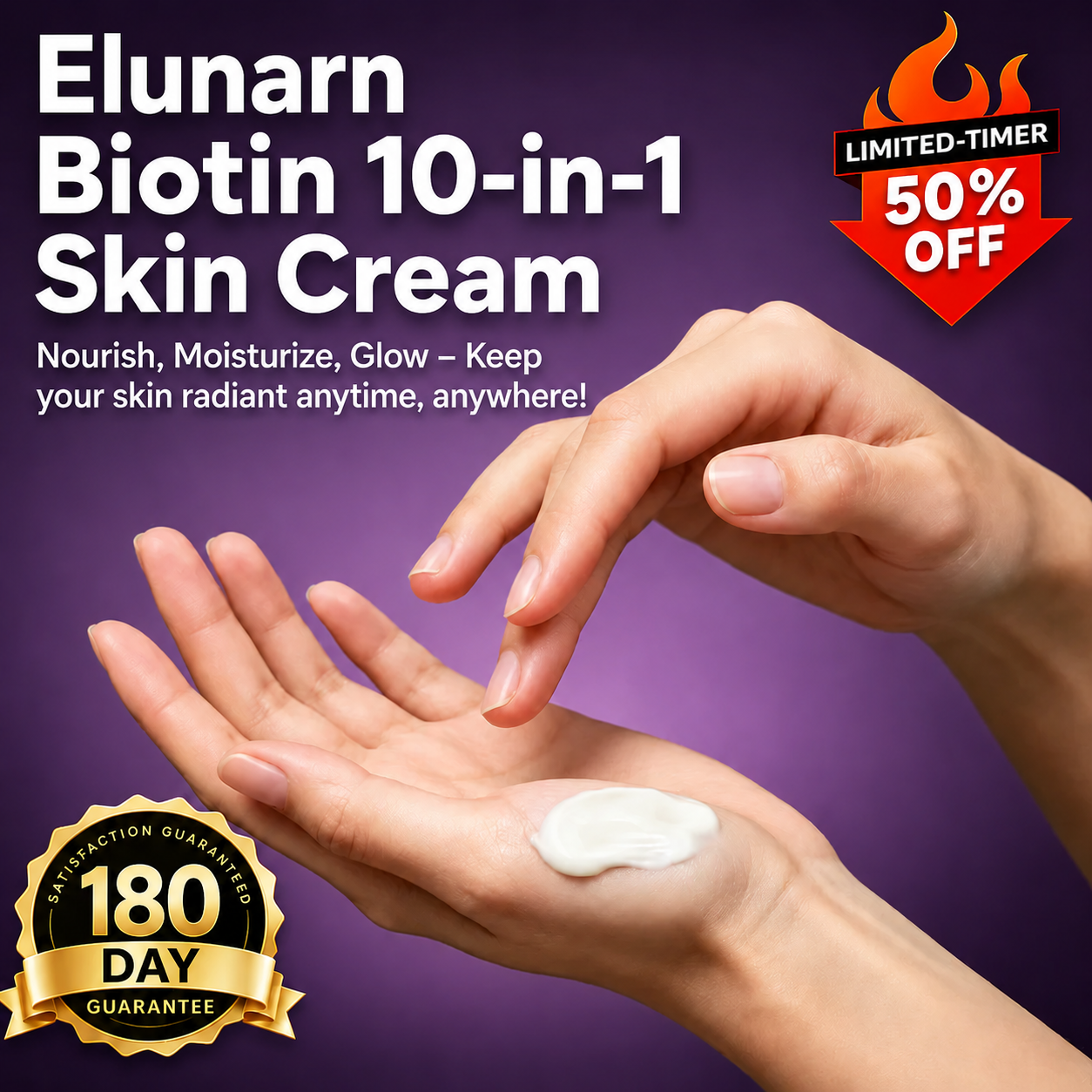 Elunarn Biotin 10-in-1 Skin Restoration Cream 🍀